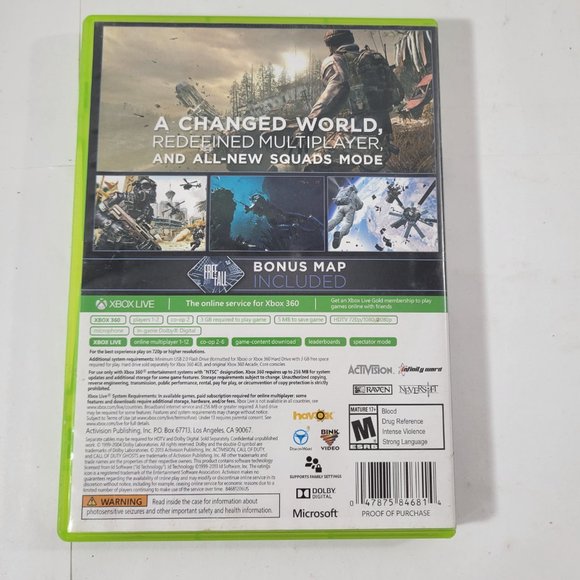 XBox 360 Call of Duty Ghosts Game -- #1263 - Picture 2 of 3